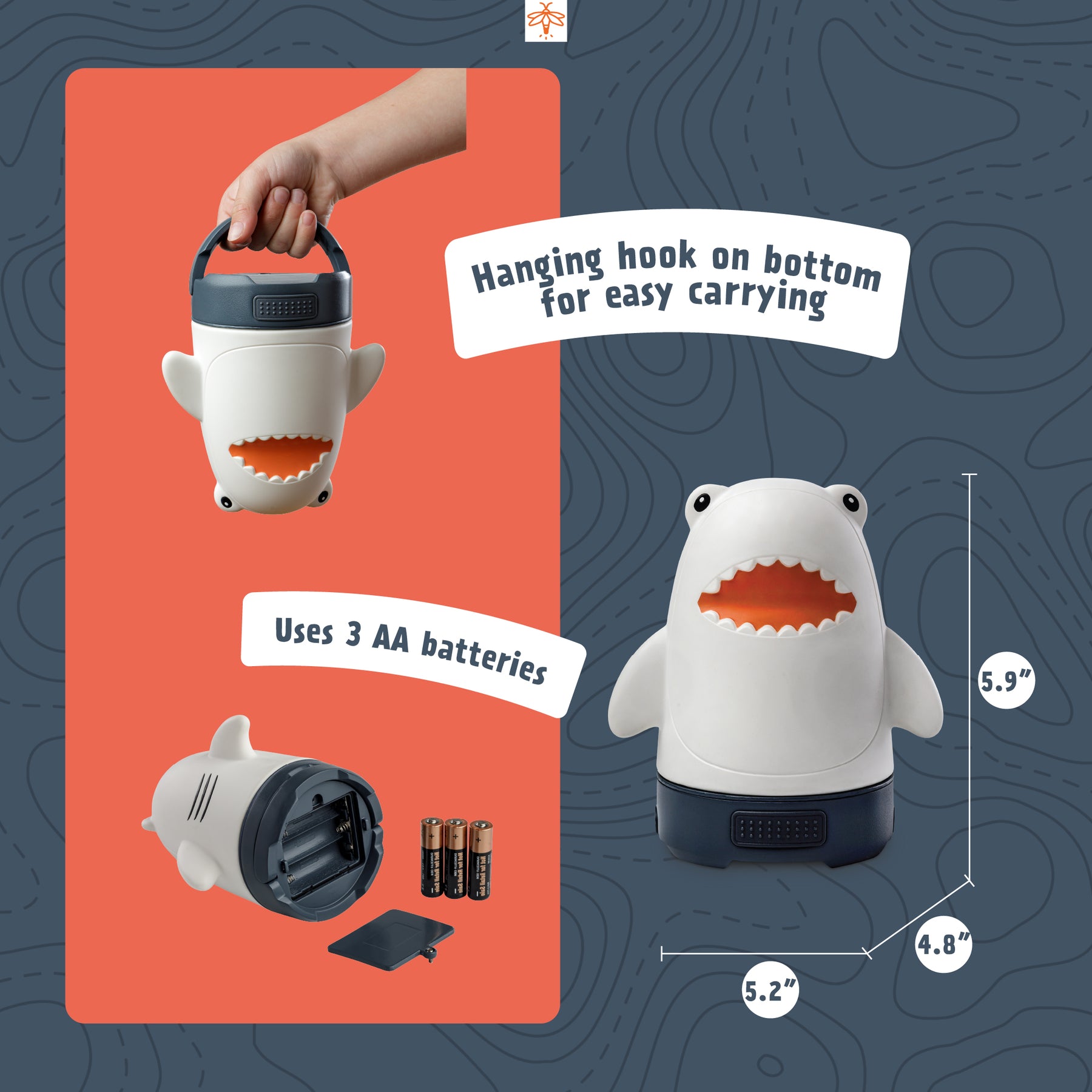 Finn the Shark Kids' Lantern