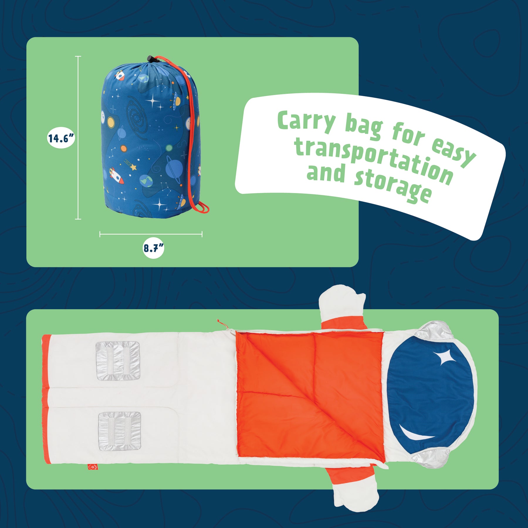 Jett the Astronaut Kids' Sleeping Bag