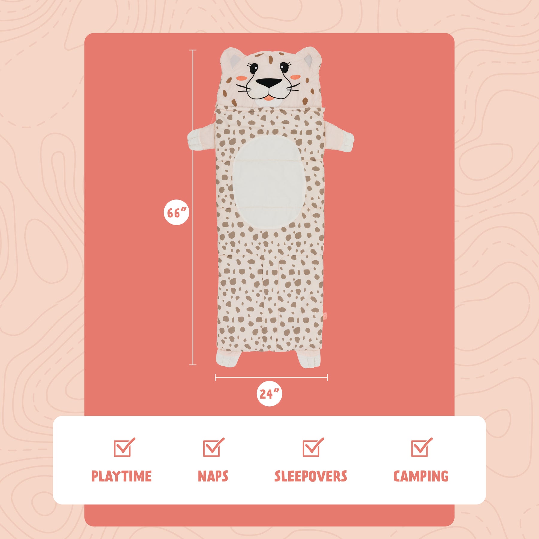Cha Cha the Cheetah Kids' Sleeping Bag