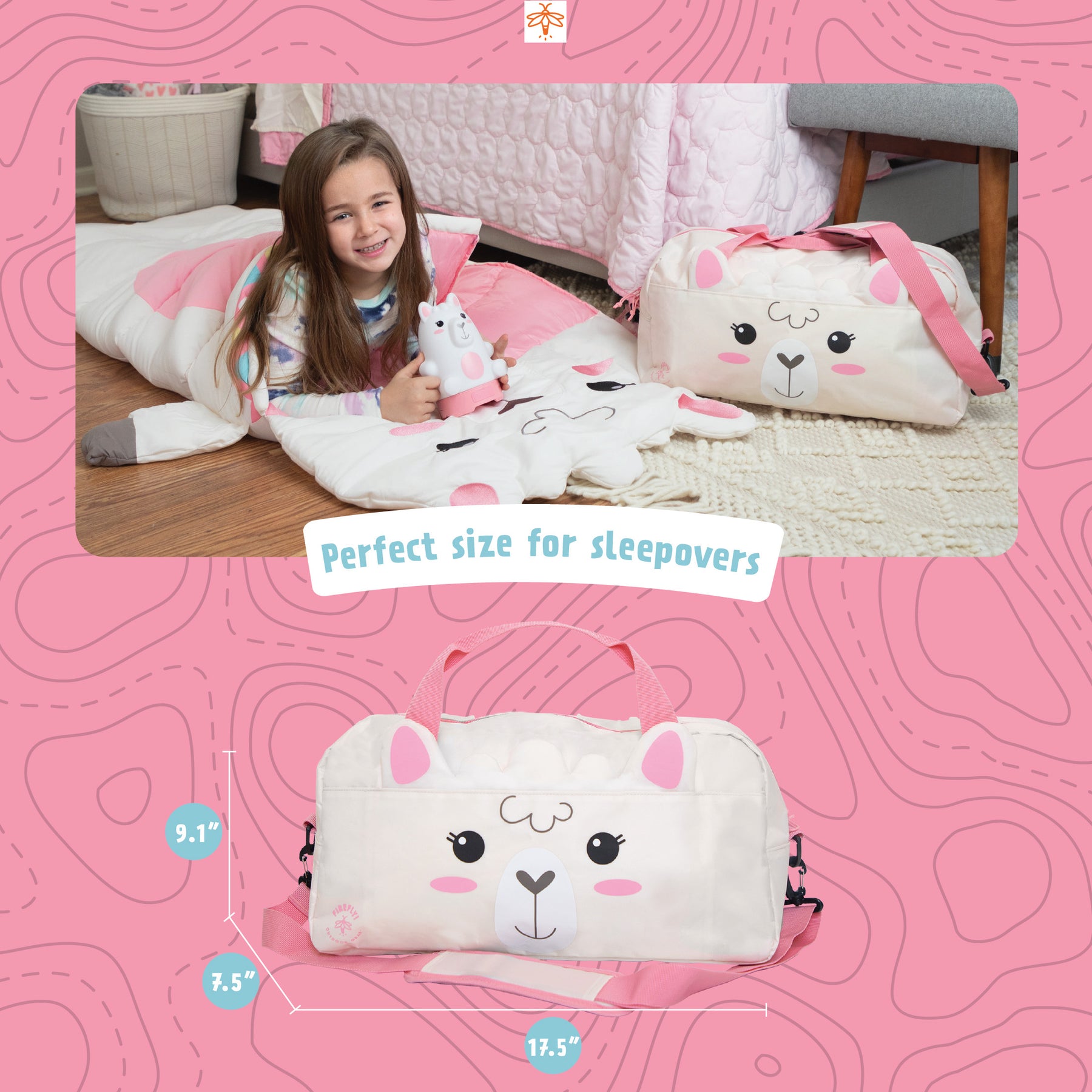 Izzie the Llama Kids' Camping Set