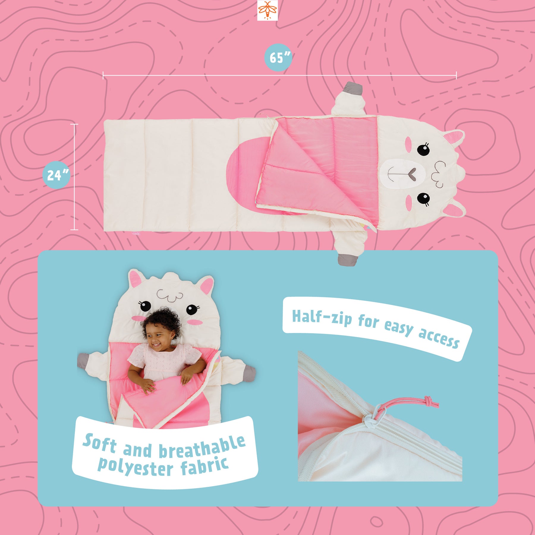 Izzie the Llama Kids' Camping Set