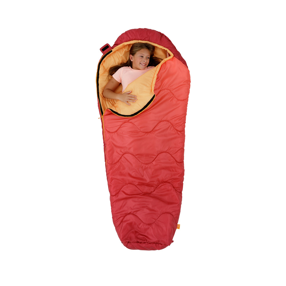 Youth Mummy Kids' Sleeping Bag - Red/Orange