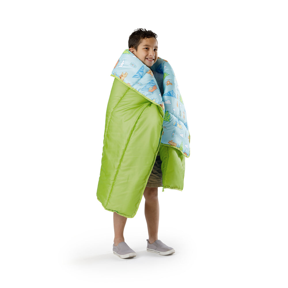 Youth Kids' Camping Blanket - Green