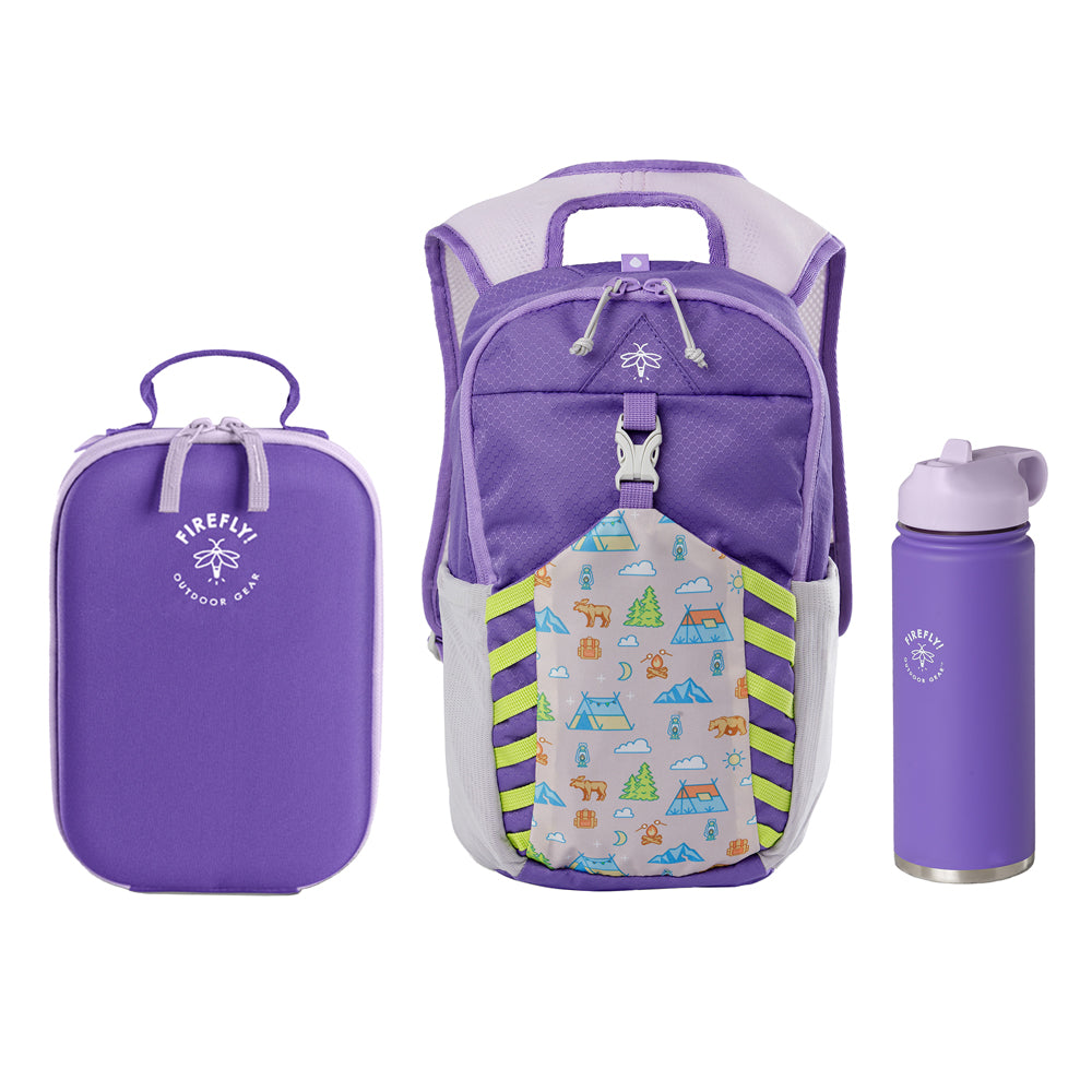 Firefly! Outdoor Gear Youth Insulated Reusable Lunch Box, Luch Bag, Purple, Age Group 8-12 Years Old, Size: 7” x 3.6” x 10”