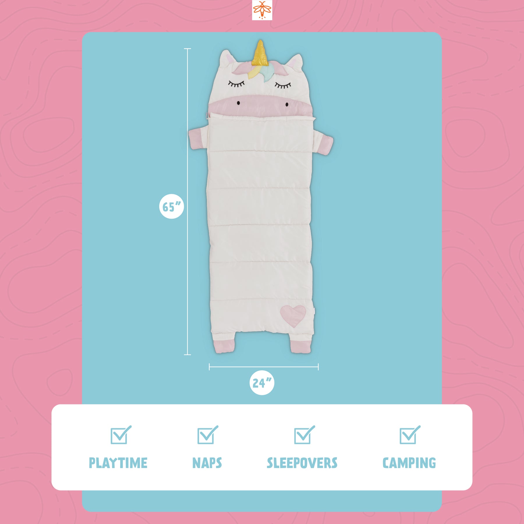Sparkle the Unicorn Kids' Sleeping Bag