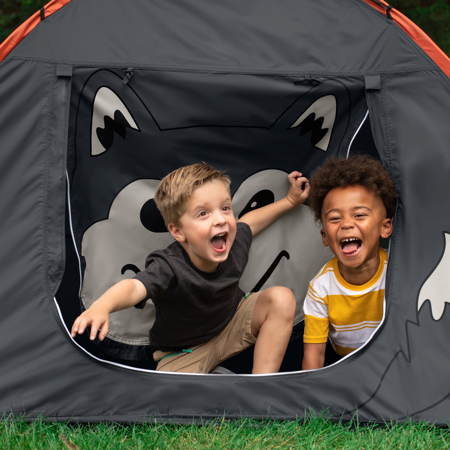 Outdoor Aspen the Wolf 2-Person Kid's Camping Tent Portable Camping Tent Single/Double Person Garden Tents For Hiking Fishing