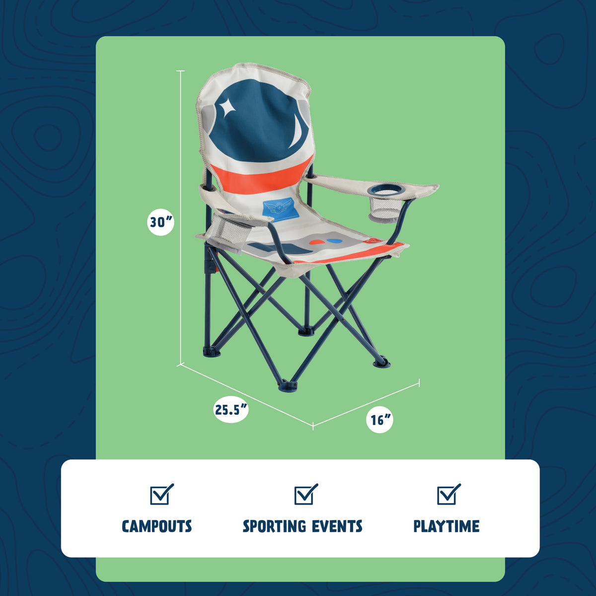 Jett the Astronaut Kids' Camping Chair