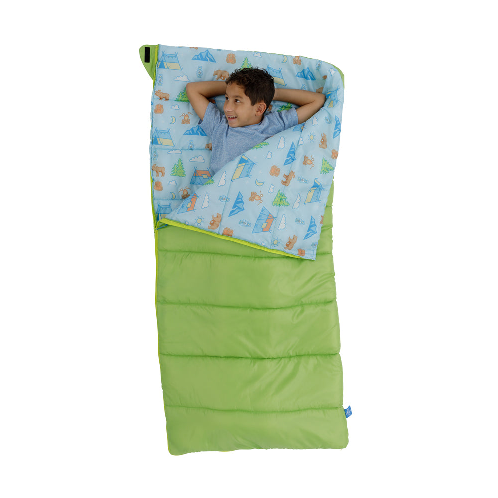 Youth Kids' Sleeping Bag - Green