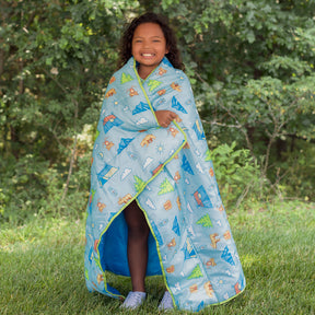 Youth Kids' Camping Blanket - Blue