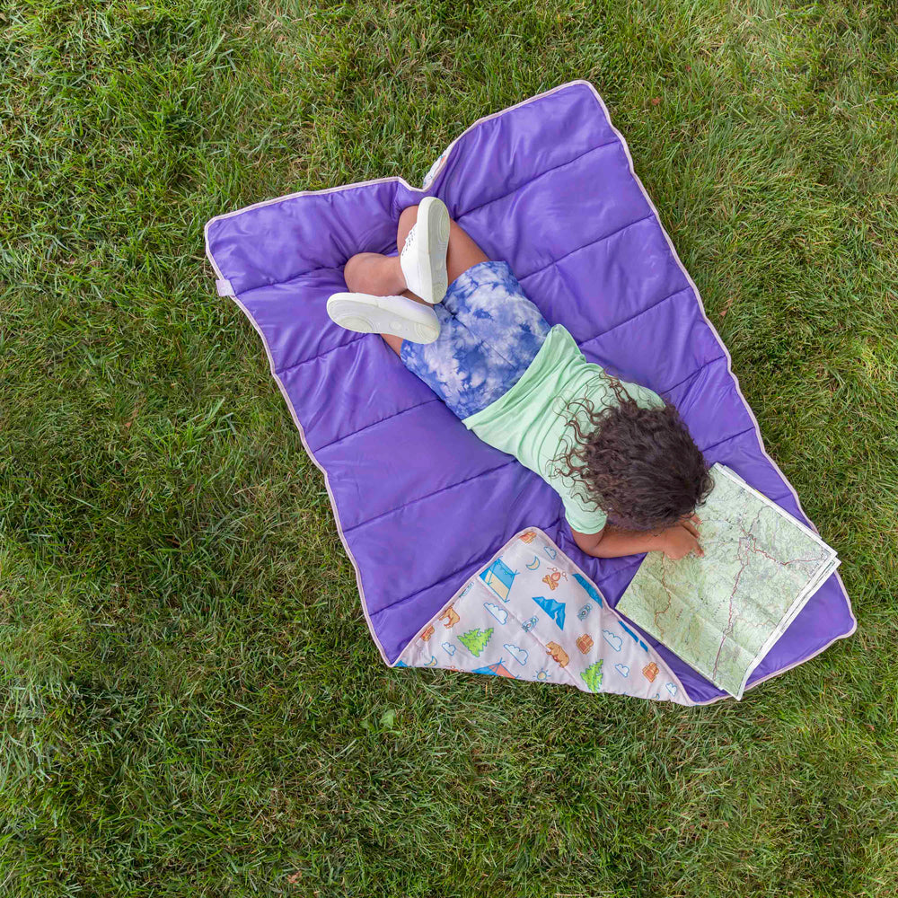 Youth Kids' Camping Blanket - Purple